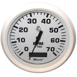 Faria Beede Instruments Gauges Faria Dress White 4" Tachometer w/Hourmeter - 7000 RPM (Gas) (Outboard) [33140]