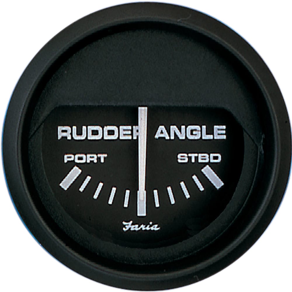 Faria Beede Instruments Gauges Faria Euro Black 2" Rudder Angle Indicator [12833]