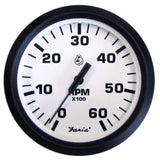 Faria Beede Instruments Gauges Faria Euro White 4" Tachometer - 6000 RPM (Gas) (Inboard  I/O) [32904]