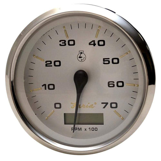Faria Beede Instruments Gauges Faria Kronos 4" Tachometer w/Hourmeter - 7,000 RPM (Gas - Outboard) [39040]
