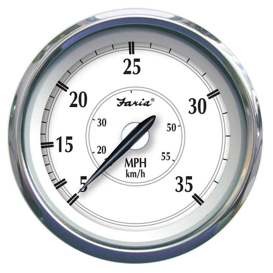 Faria Beede Instruments Gauges Faria Newport SS 4" Speedometer - 0 to 35 MPH [45008]