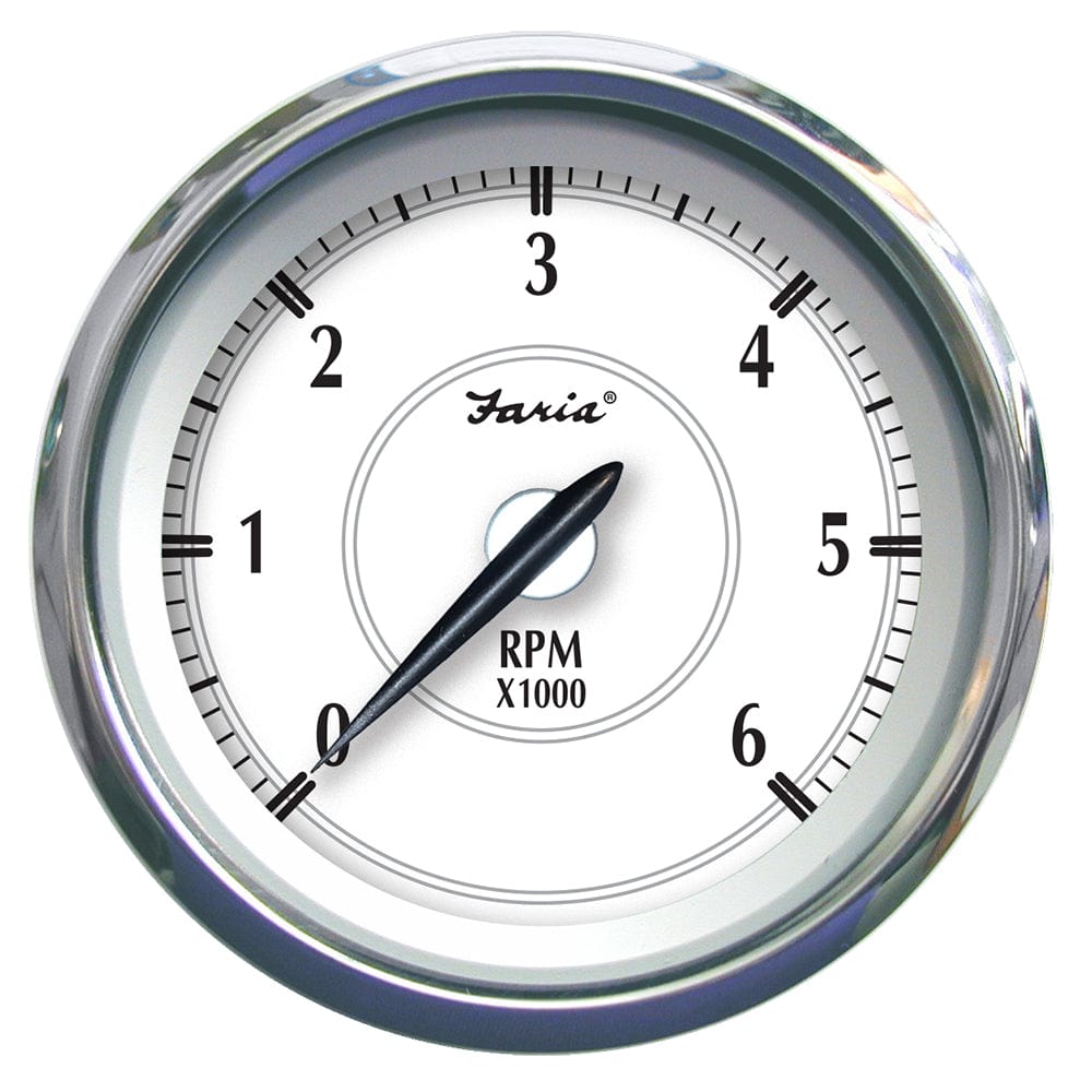 Faria Beede Instruments Gauges Faria Newport SS 4" Tachometer f/Gas Inboard/Outboard - 0 to 6000 RPM [45002]