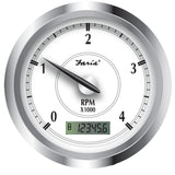 Faria Beede Instruments Gauges Faria Newport SS 4" Tachometer w/Hourmeter f/Diesel w/Magnetic Pick-Up - 4000 RPM [45006]