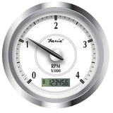 Faria Beede Instruments Gauges Faria Newport SS 4" Tachometer w/Hourmeter f/Diesel w/Magnetic Take Off - 4000 RPM [45007]