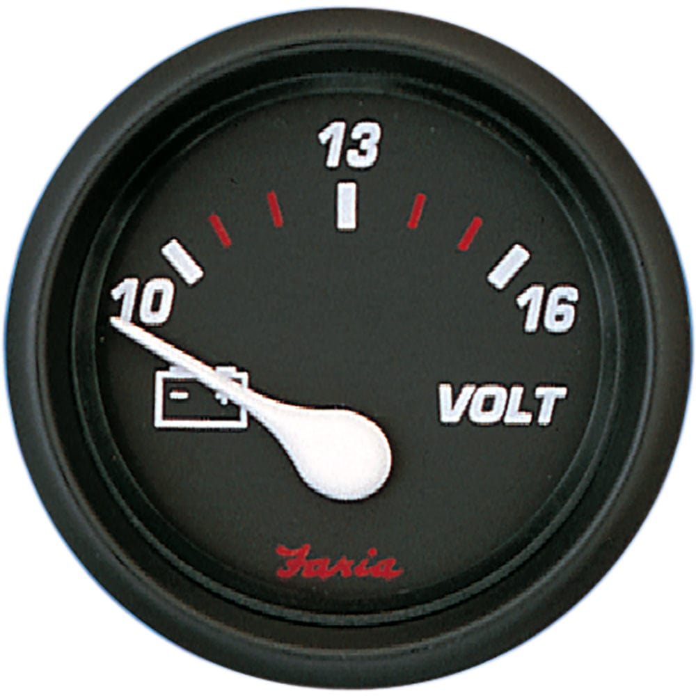 Faria Beede Instruments Gauges Faria Professional Red 2" Voltmeter [14605]