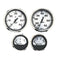 Faria Beede Instruments Gauges Faria Spun Silver Box Set of 4 Gauges f/Outboard Engines - Speedometer, Tach, Voltmeter  Fuel Level [KTF0182]