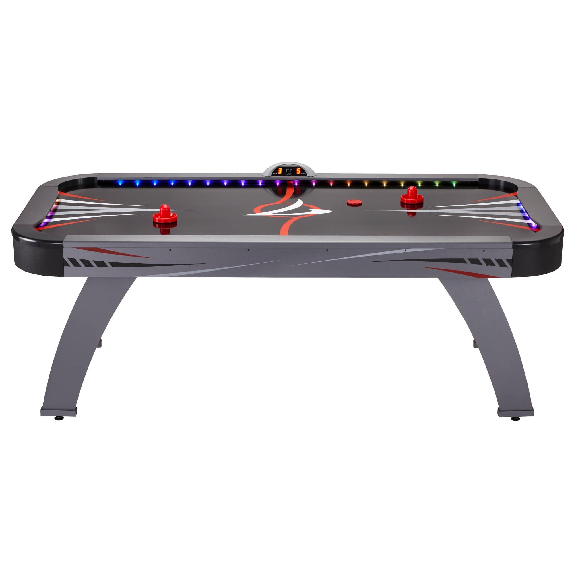 Fat Cat Game Table Black / MDF Fat Cat Volt LED Illuminated Air Hockey Table
