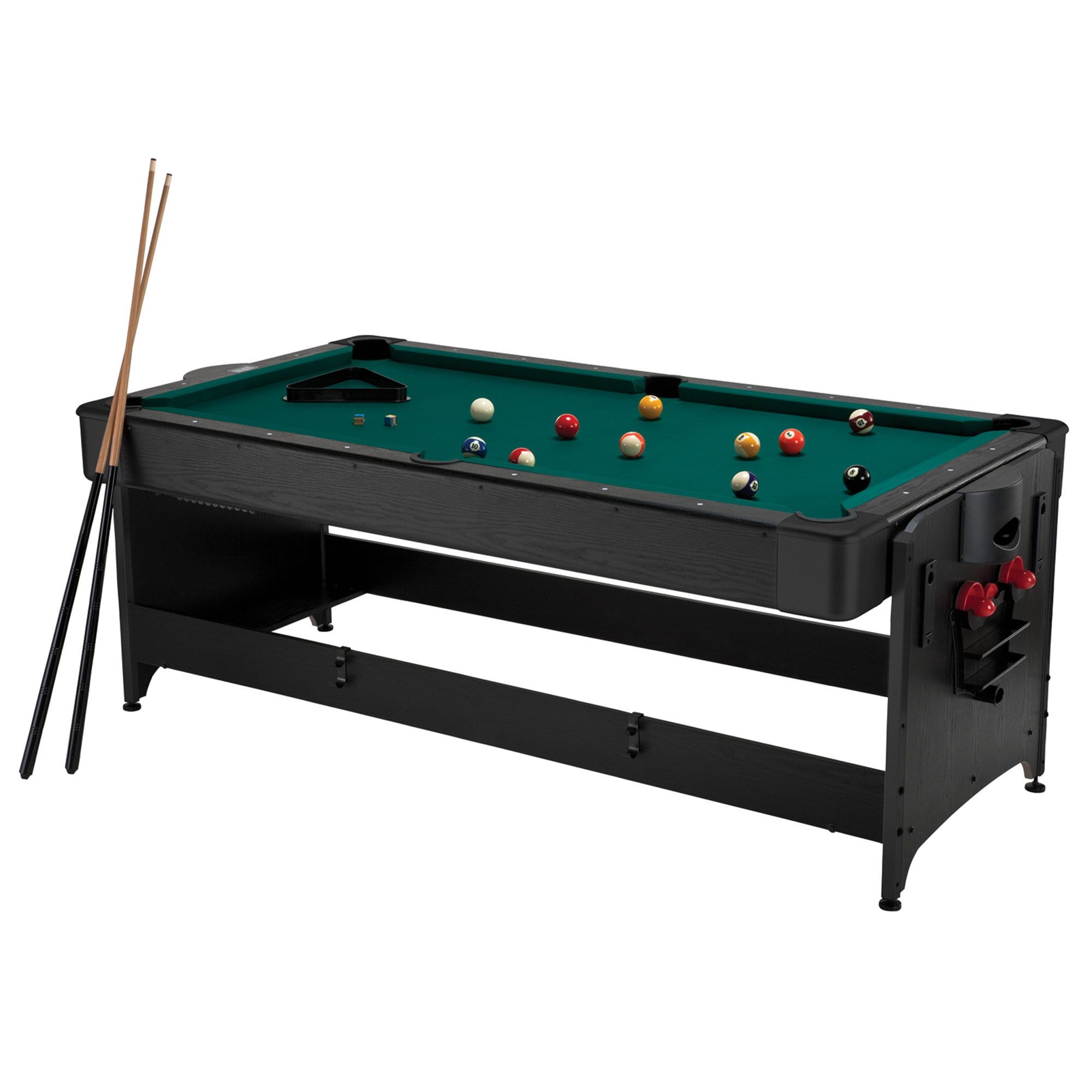 Fat Cat Multi-Game Tables Green / As shown Fat Cat Original 2-in-1 7' Pockey Multi-Game Table