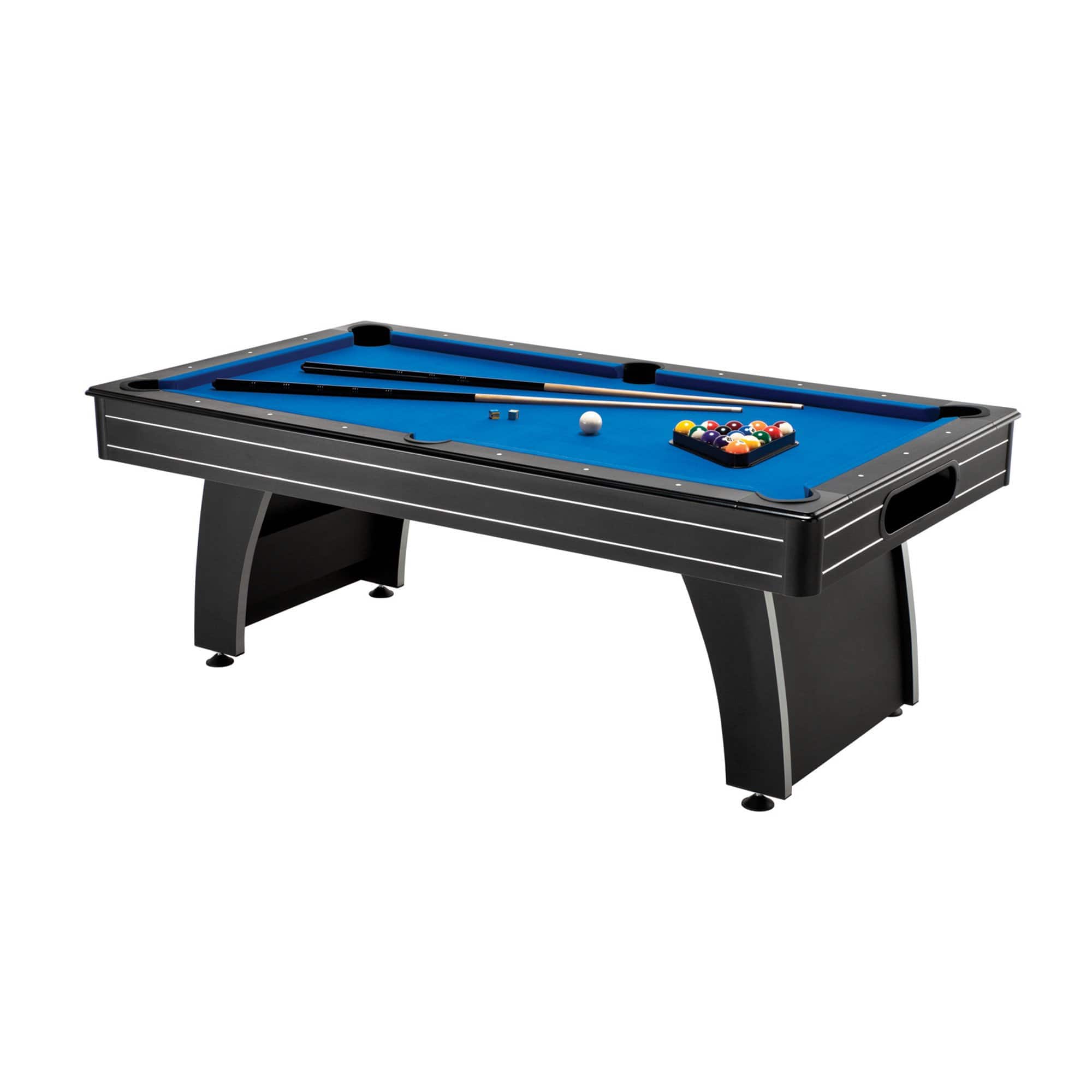 Fat Cat Pool Table Blue / As shown Fat Cat Tucson 7' Pool Table with Ball Return