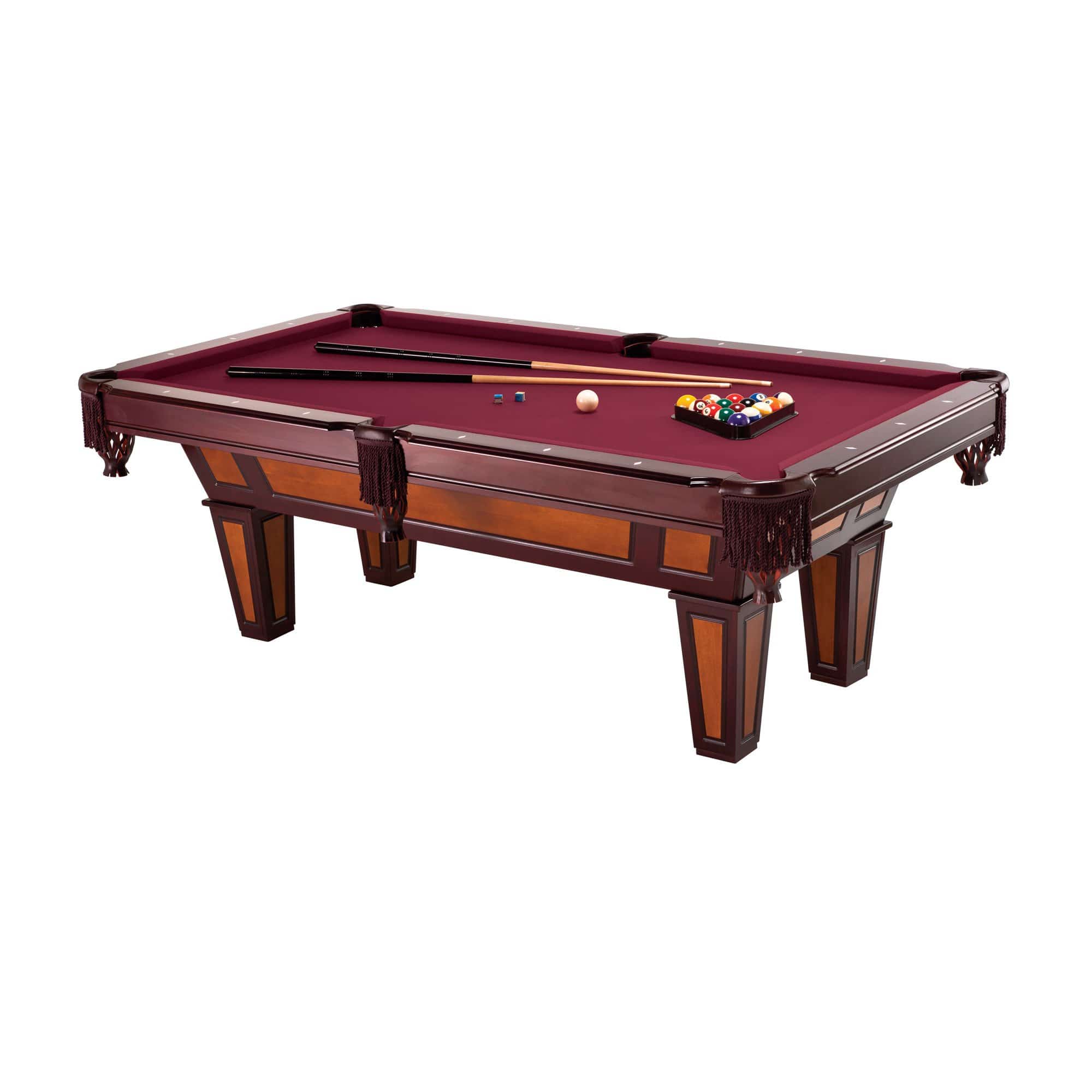 Fat Cat Pool Table Burgundy / As shown Fat Cat Reno 7.5' Billiard Table with Play Package
