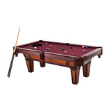 Fat Cat Pool Table Burgundy / As shown Fat Cat Reno 7.5' Billiard Table with Play Package