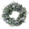Fraser Hill Farm -  24-in. Christmas Frosted Wreath Door Hanging with Ornaments, Pinecones, and Berries