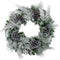 Fraser Hill Farm -  24-in. Christmas Snow Flocked Wreath with Oversized Pinecones