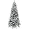 Fraser Hill Farm -  7.5-Ft. Flocked Alaskan Pine Christmas Tree