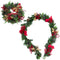 Fraser Hill Farm -  24-in. Wreath and 9-ft. Garland Set with Pinecones, Bows, and Berries