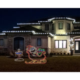 Fraser Hill Farm -  48-inchH x 34-inchW North Pole Sign LED Lights, Large Outdoor Christmas Decoration