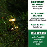 Fraser Hill Farm -  6.5-Ft. Canyon Pine Christmas Tree with Smart String Lighting