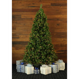 Fraser Hill Farm -  7.5-Ft. Canyon Pine Christmas Tree with Warm White LED Lighting