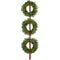 Fraser Hill Farm -  Set of 3 Holly Berry 20-In. Wreaths with Ornaments and 150 Battery-Operated LED Lights for Indoor and Outdoor Displays
