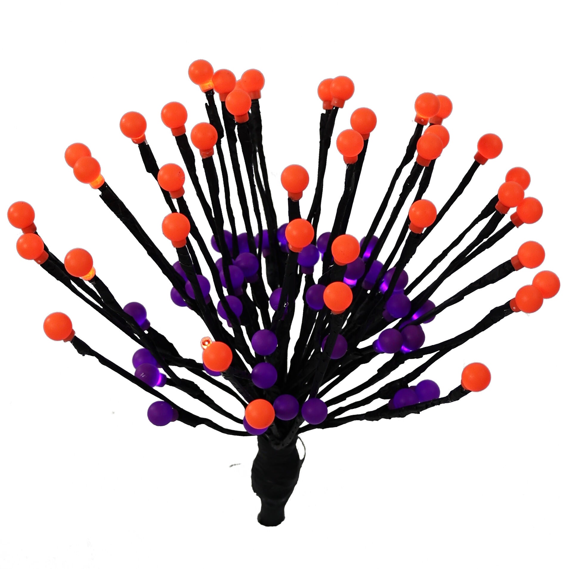 Haunted Hill Farm - Set of 6 Battery-Operated Radiant Starburst LED Lights w/ 8 Functions and Timer for Hanging Halloween Decoration