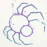 Haunted Hill Farm - Halloween Outdoor or Indoor LED Lights, Set of 3 Prelit Creepy Spiders (each 20 W x 15 H inches)