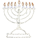 Fraser Hill Farm -  55-In. H x 45-In. W Hanukkah Menorah Giant Indoor/Outdoor Sign with 297 LED Lights