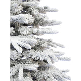 Fraser Hill Farm -  6.5-Ft. Flocked Mountain Pine Christmas Tree
