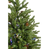 Fraser Hill Farm -  3-Ft. Noble Fir Artificial Tree with Metallic Urn Base and Battery-Operated Multi-Colored LED String Lights
