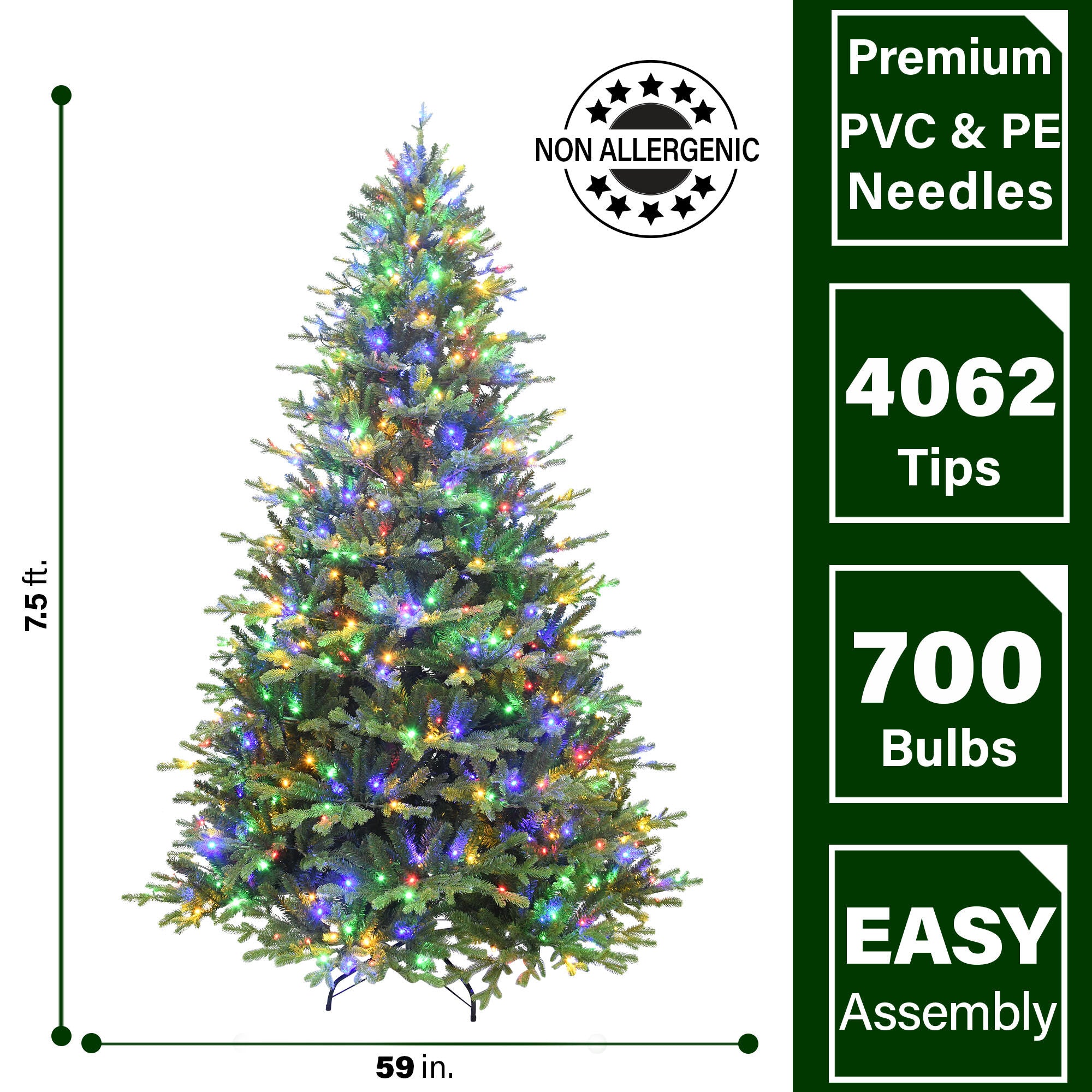 Fraser Hill Farm - 7.5-Ft. Oregon Pine Christmas Tree with Multi-Color –  Recreation Outfitters