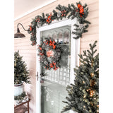 Fraser Hill Farm -  3.5-Ft. Porch Accent Tree in Rustic Farmhouse Metal Jug with Warm White LED Lighting