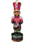 Fraser Hill Farm -  3-Ft. African American Christmas Toy Soldier Statue with Multi-Color LED Lights