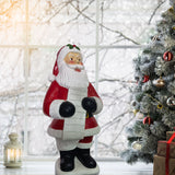 Fraser Hill Farm -  3-Ft. Traditional Santa Claus Statue Holding a Naughty & Nice List, Resin Indoor or Outdoor Christmas Decor