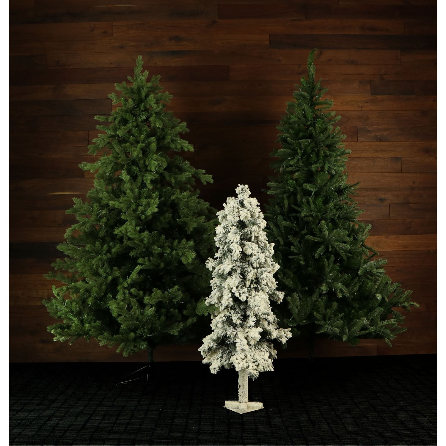 Fraser Hill Farm -  3-Ft. Snowy Alpine Tree with Clear Lights