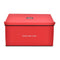 Fraser Hill Farm -  Christmas Ornament Storage Box with 3 Drawers and Removable Dividers, Red
