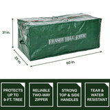 Fraser Hill Farm -  Heavy-Duty Storage Bag for Christmas Trees Up To 9 Feet, Green