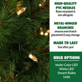 Fraser Hill Farm -  6.5-Ft. Southern Peace Pine Christmas Tree with Smart String Lighting