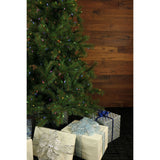 Fraser Hill Farm -  7-Ft. Southern Peace Pine Christmas Tree with Multi-Color LED String Lighting