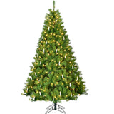 Fraser Hill Farm -  6.5-Ft. Vintage Christmas Tree with Classic Candles and Warm White LED Lights