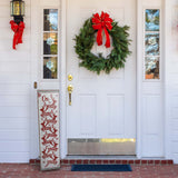 Fraser Hill Farm -  45-In. ON DASHER Santa's Reindeer Porch Leaner Sign with Battery-Operated LED Lights, Festive Christmas Decoration