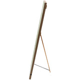 Fraser Hill Farm -  45-In. JOY Wreath and Reindeer Porch Leaner Sign with Battery-Operated LED Lights, Festive Christmas Decoration