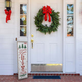 Fraser Hill Farm -  45-In. FARM FRESH CHRISTMAS TREES Porch Leaner Sign with Battery-Operated LED Lights, Festive Christmas Decoration