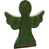 Fraser Hill Farm -  15-In. Tall Angel-Shaped Metal Frame with Pinecones and Berries, Festive Indoor Christmas Decoration