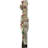 Fraser Hill Farm -  15-In. Tall Angel-Shaped Metal Frame with Pinecones and Berries, Festive Indoor Christmas Decoration