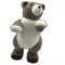 Fraser Hill Farm -  29-In. Grey Bear with Buffalo Plaid Details, Festive Indoor Christmas Decoration