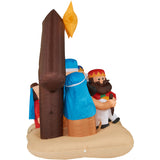 Fraser Hill Farm -  6.5-Ft. Wide Nativity Scene, Blow Up Inflatable with Lights and Storage Bag