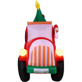 Fraser Hill Farm -  6-Ft. Tall Pre-Lit Inflatable Christmas Pickup Truck