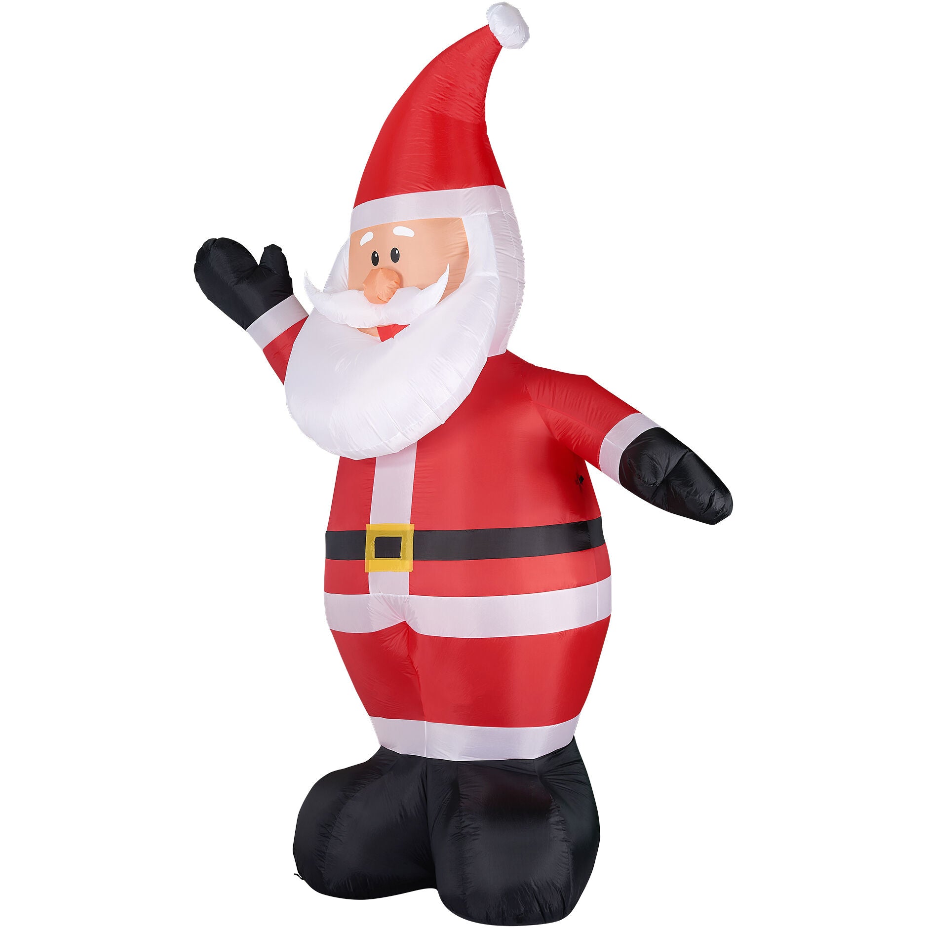 Fraser Hill Farm -  12-Ft. Tall Traditional Santa Claus, Outdoor Blow-Up Christmas Inflatable with Lights and Storage Bag
