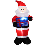 Fraser Hill Farm -  7-Ft. Pre-Lit Inflatable Santa Countdown