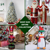 Fraser Hill Farm -  20-Ft. Tall Jolly Snowman with RGB Lights and Storage Bag, Outdoor Blow-Up Christmas Inflatable