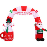 Fraser Hill Farm -  9-Ft. Wide Pre-Lit Inflatable Candy Cane Arch